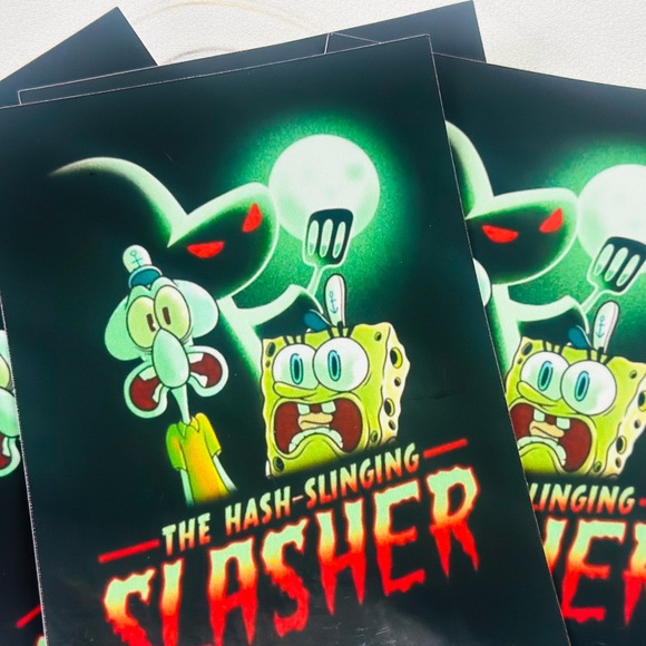 SpongeBob Hash-Slinging Slasher Sticker - Picture 3 of 3